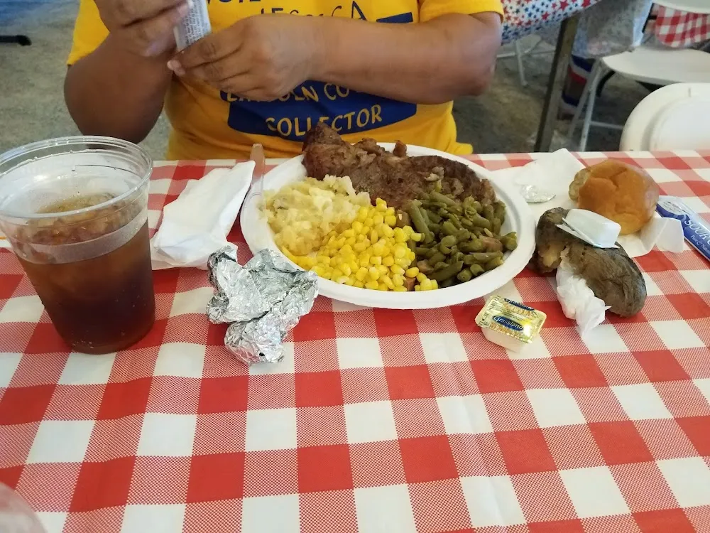 Pork Steak Dinner During the Lincoln County Fair